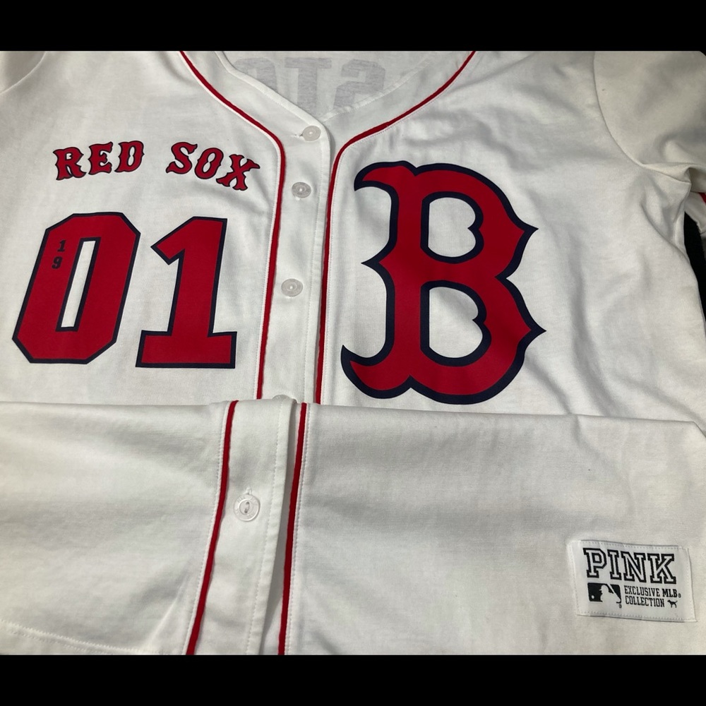 Victoria’s Secret PINK Red Sox Jersey Size Medium - Picture 6 of 11